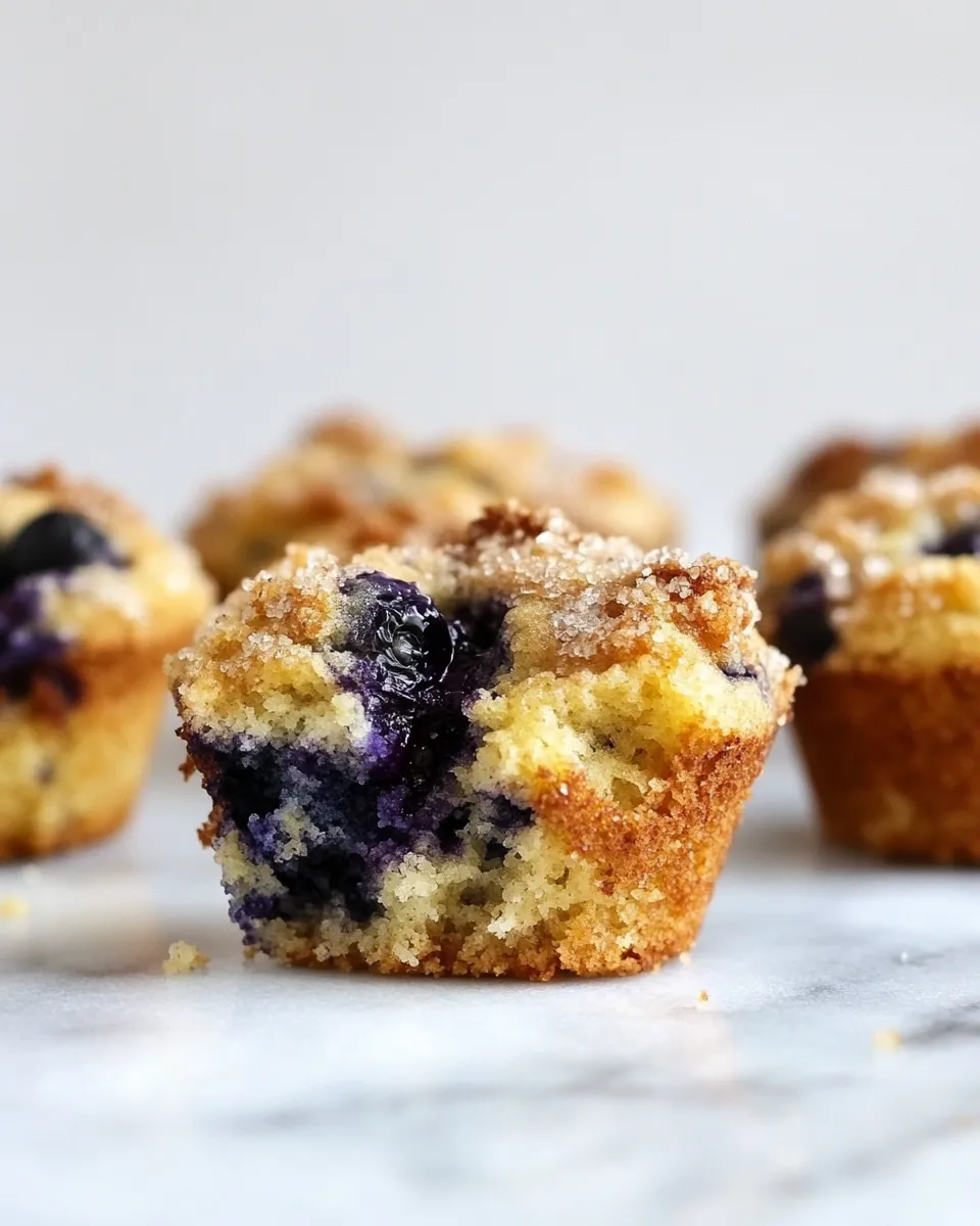 Classic Bursting Blueberry Coffee Cake Muffins. recipe photo