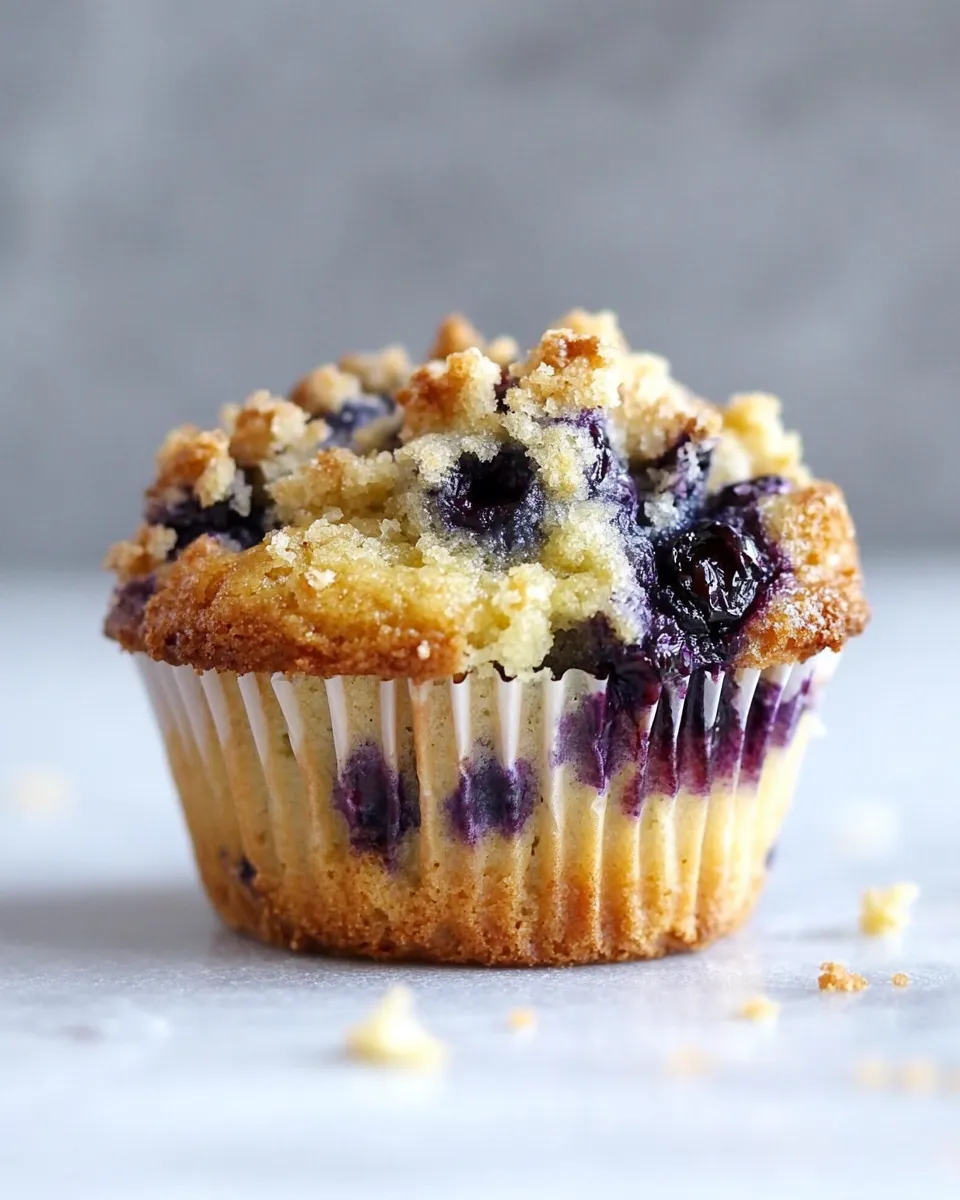 Simple Bursting Blueberry Coffee Cake Muffins. dish image