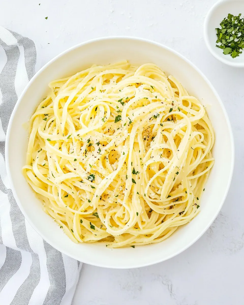 Delicious Buttered Noodles shot