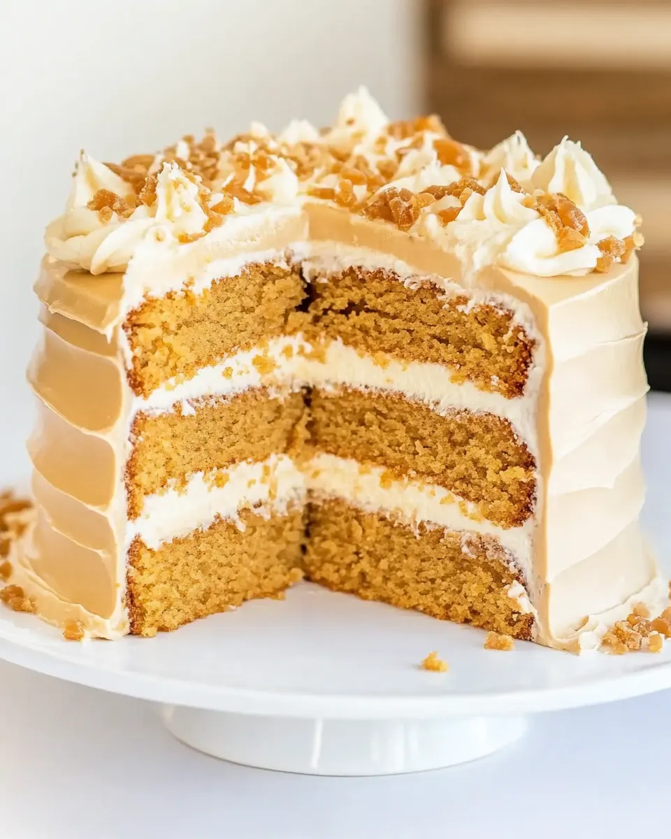 Delicious Butterscotch Cake shot