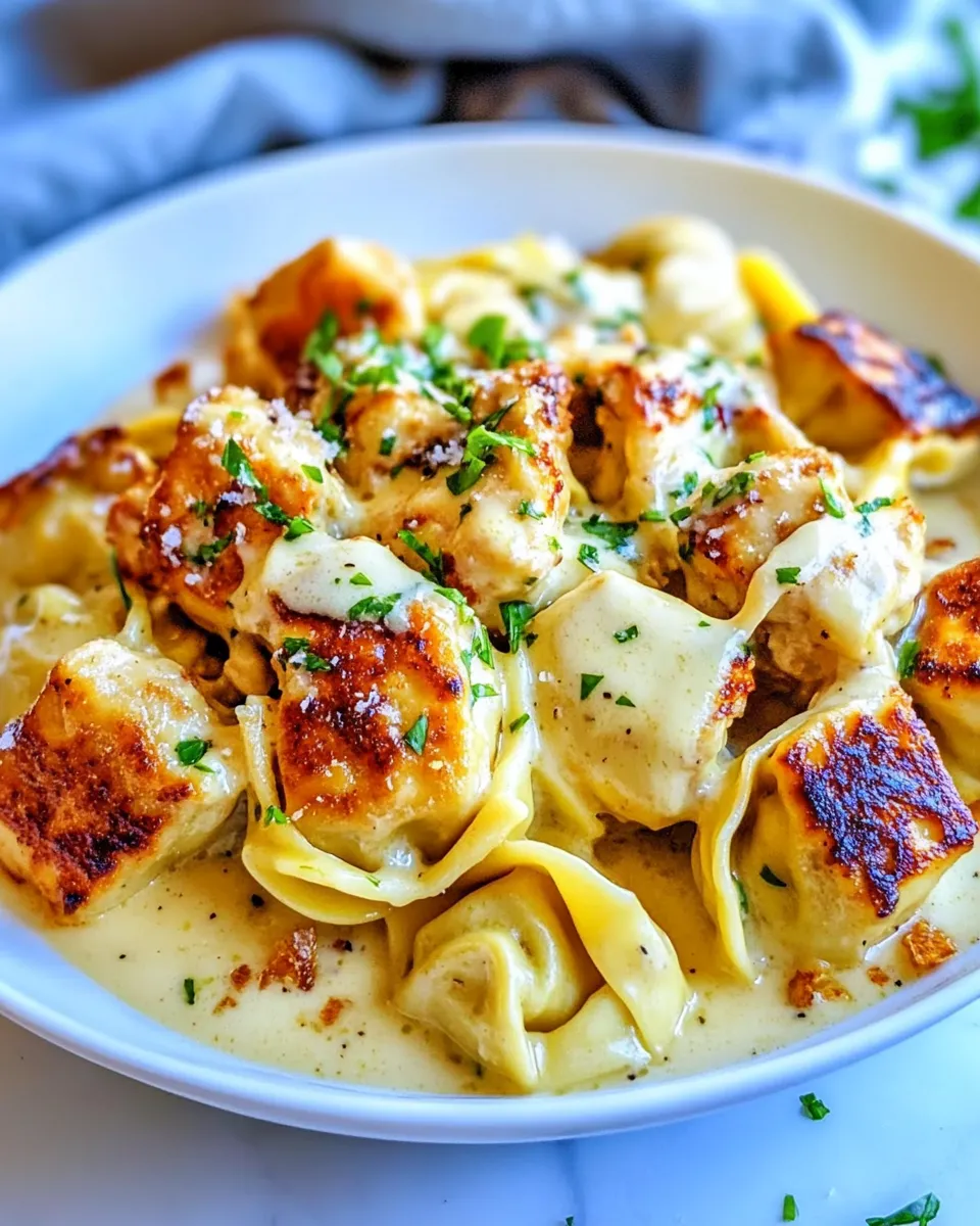Homemade Caesar Chicken Tortellini (Lightened Up) photo