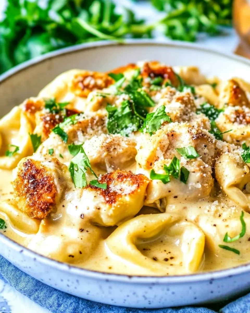 Classic Caesar Chicken Tortellini (Lightened Up) image