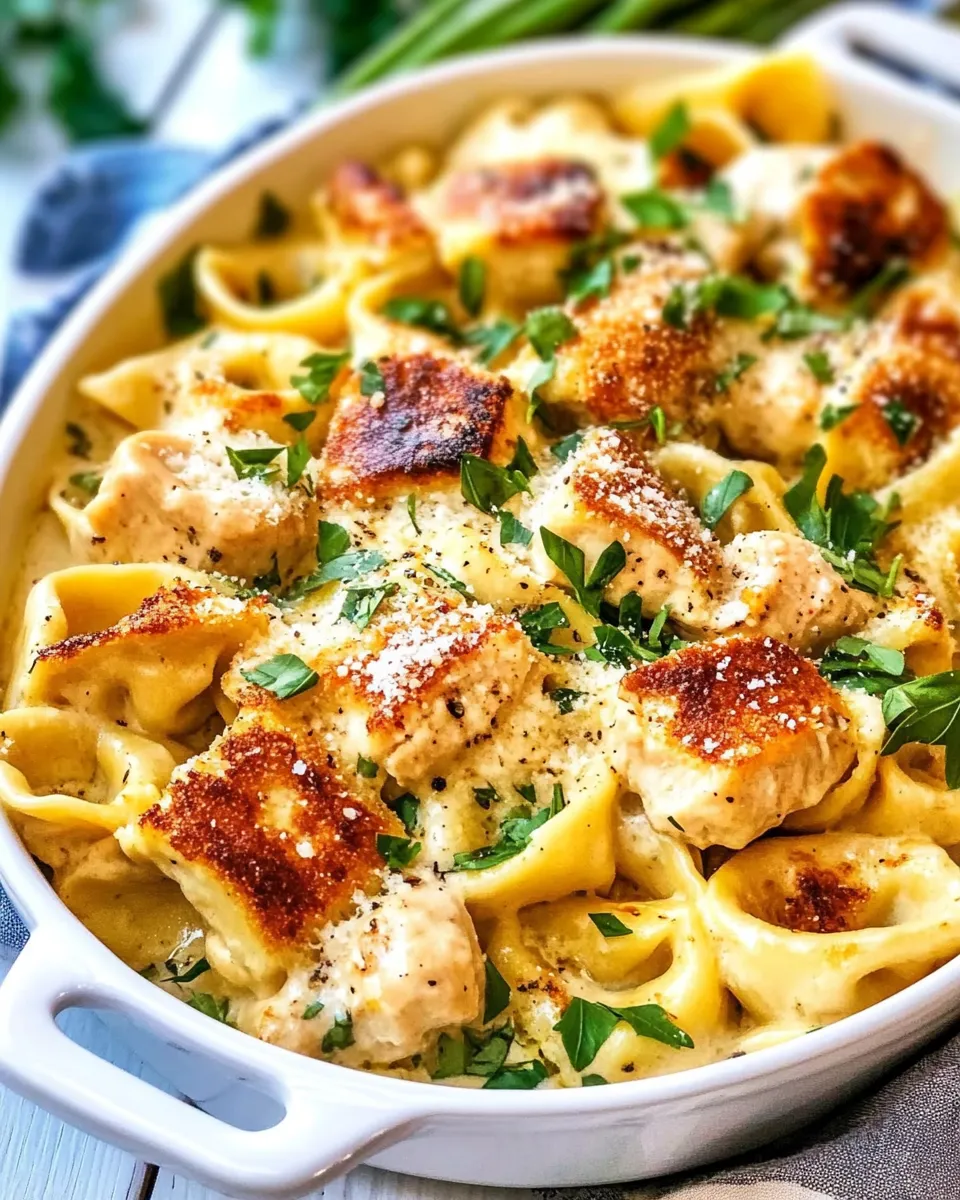 Easy Caesar Chicken Tortellini (Lightened Up) recipe photo