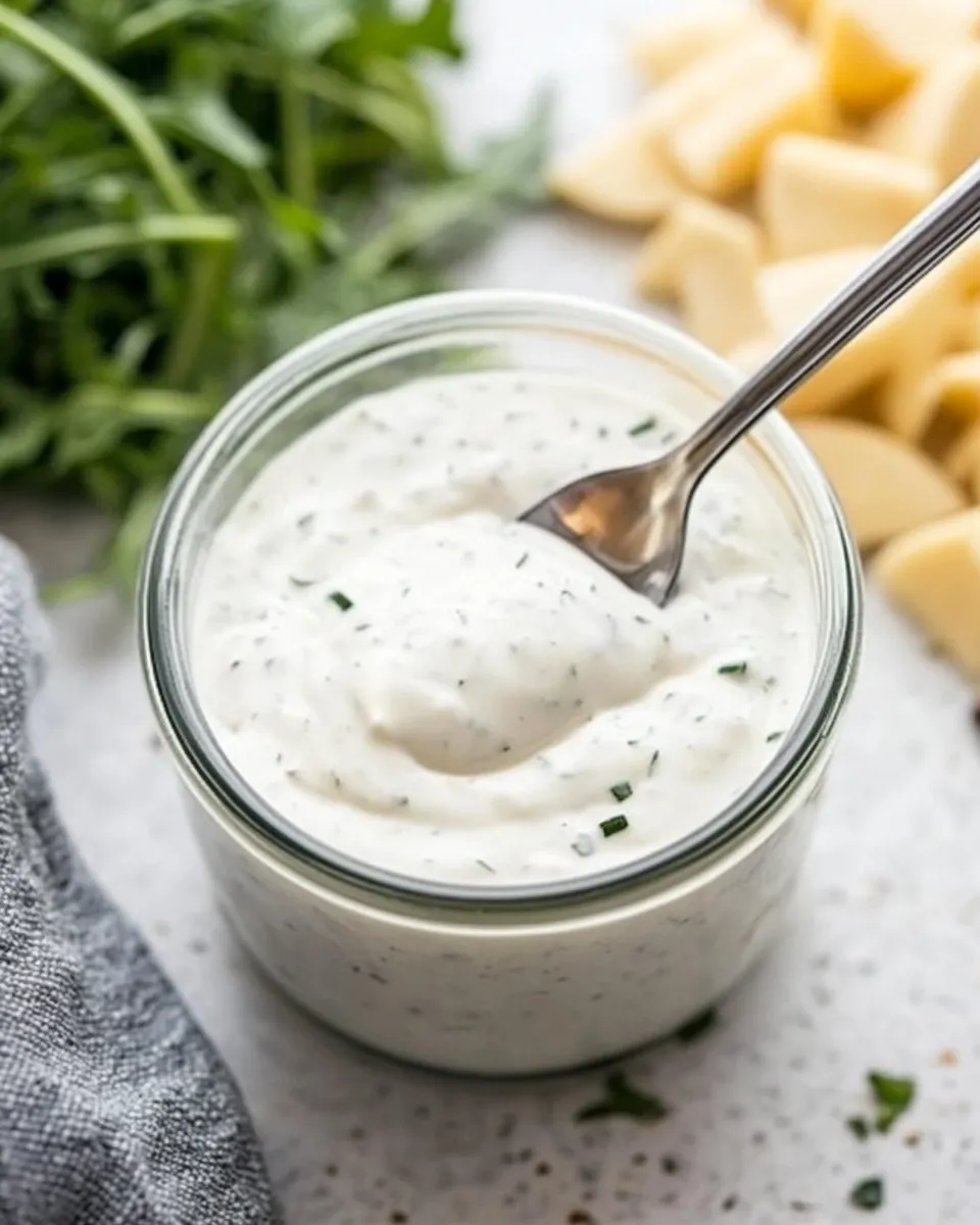 Easy Caesar Salad Dressing Recipe shot