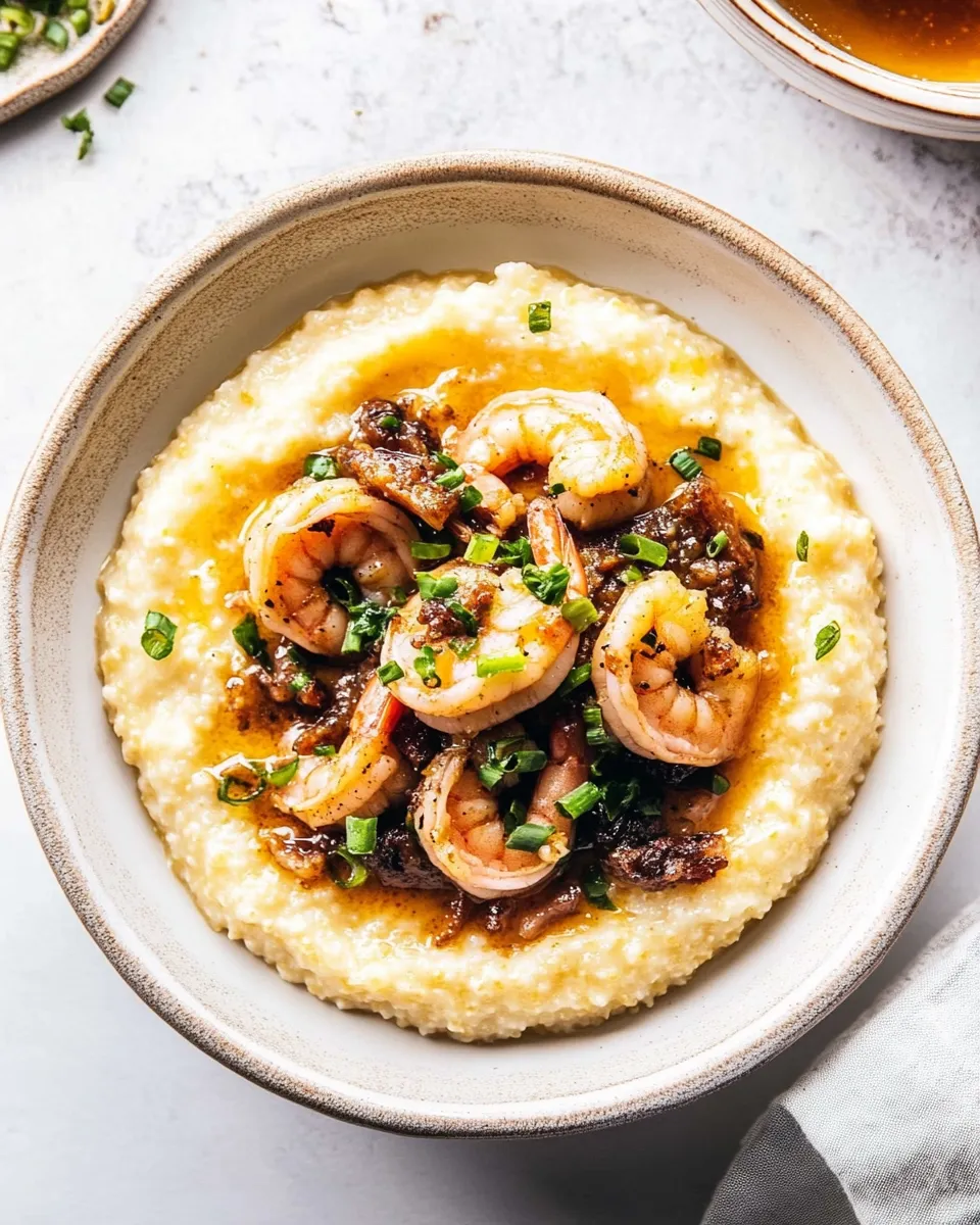 Classic Cajun Honey Butter Shrimp and Grits recipe photo