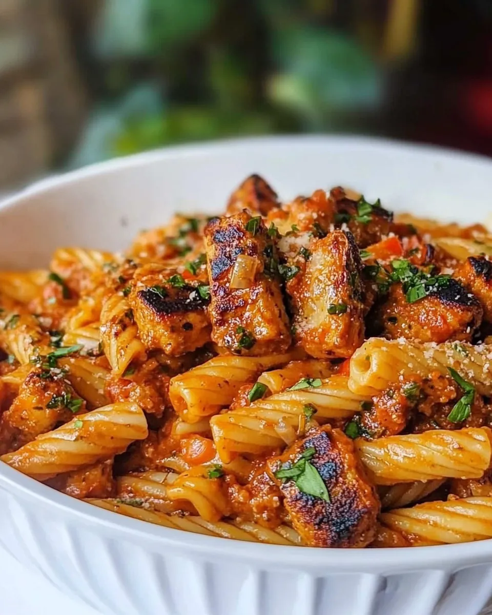 Delicious Cajun Pasta shot