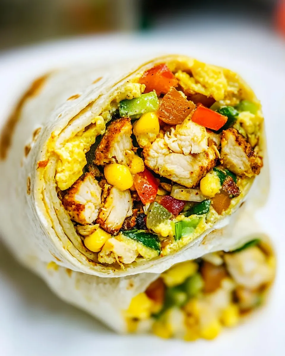 Delicious California Chicken Breakfast Burrito image