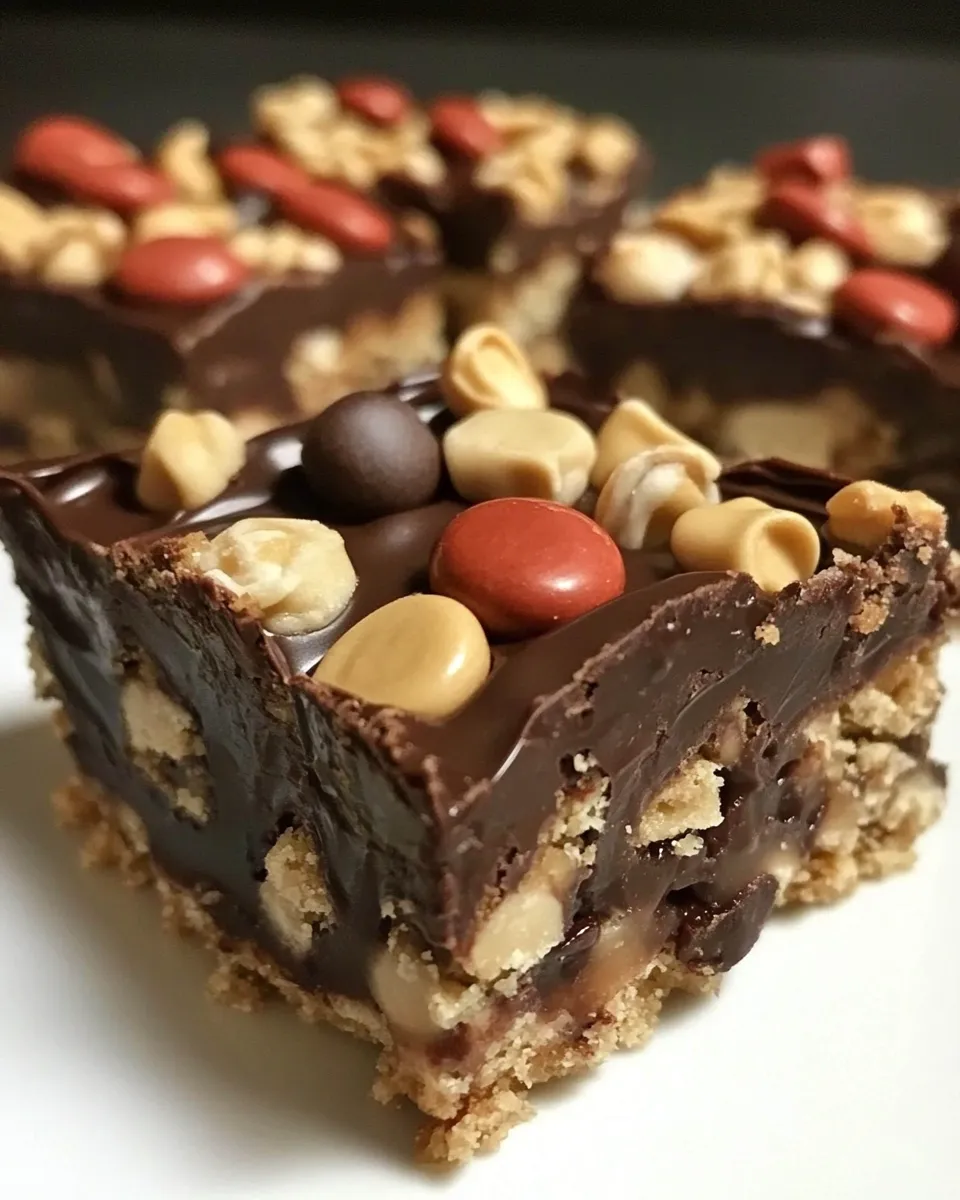 Easy Candy Bar Cookie Bars recipe photo