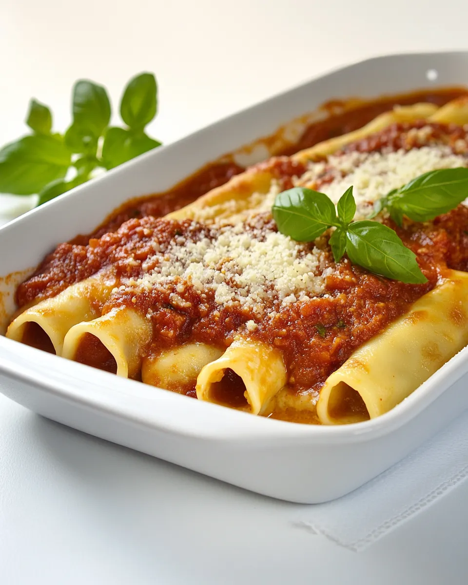 Classic Cannelloni with Basil Tomato Sauce image