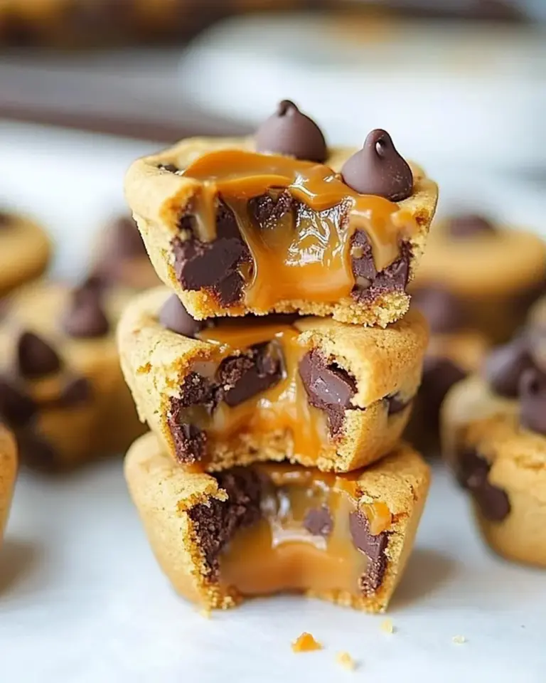 Homemade Caramel-Stuffed Chocolate Chip Cookie Cups photo
