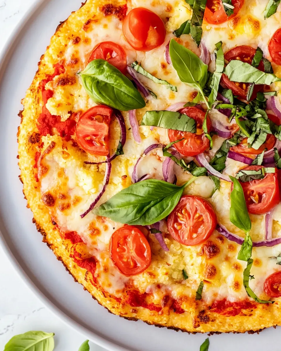 Easy Cauliflower Crust Pizza recipe photo