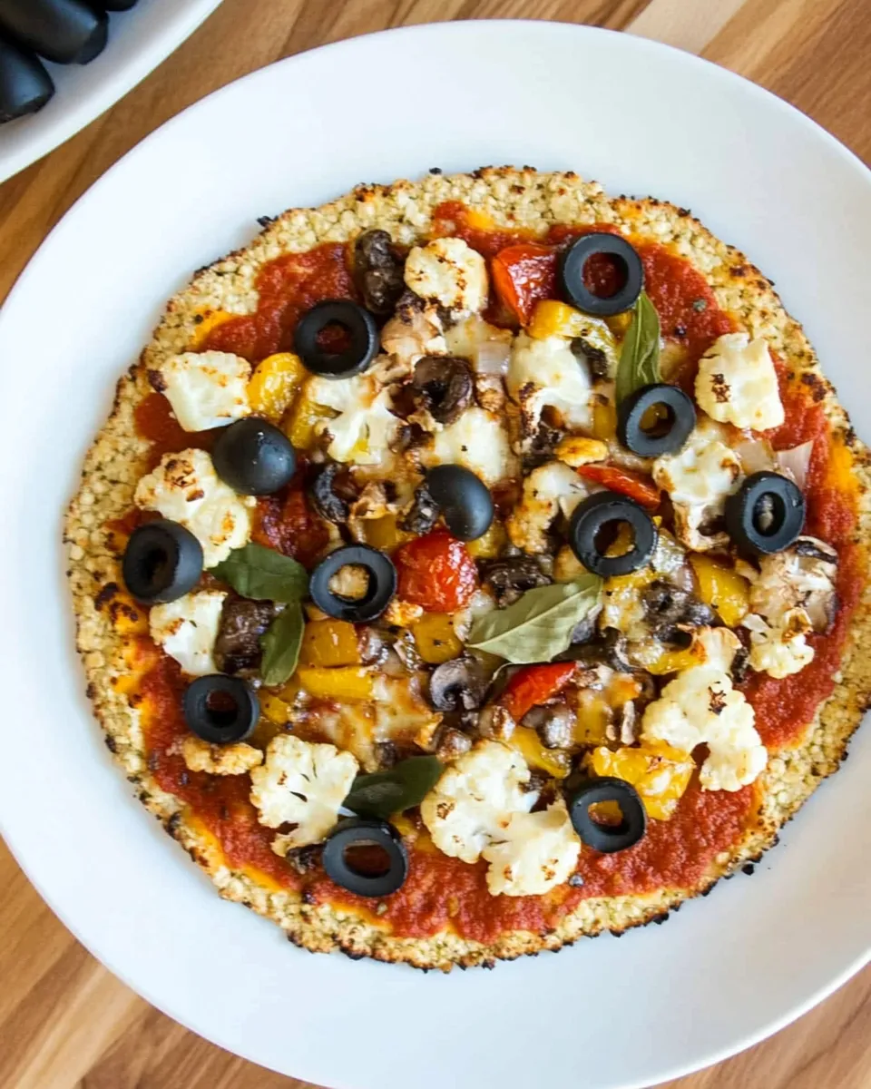 Homemade Cauliflower Crust Pizza (Grill or Oven) photo
