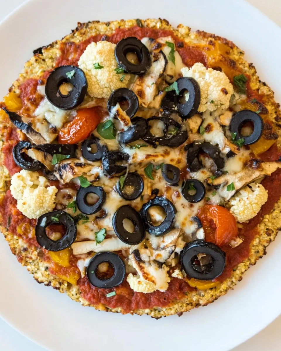 Easy Cauliflower Crust Pizza (Grill or Oven) recipe photo