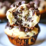 Homemade Cheesecake Chocolate Chip Muffins photo