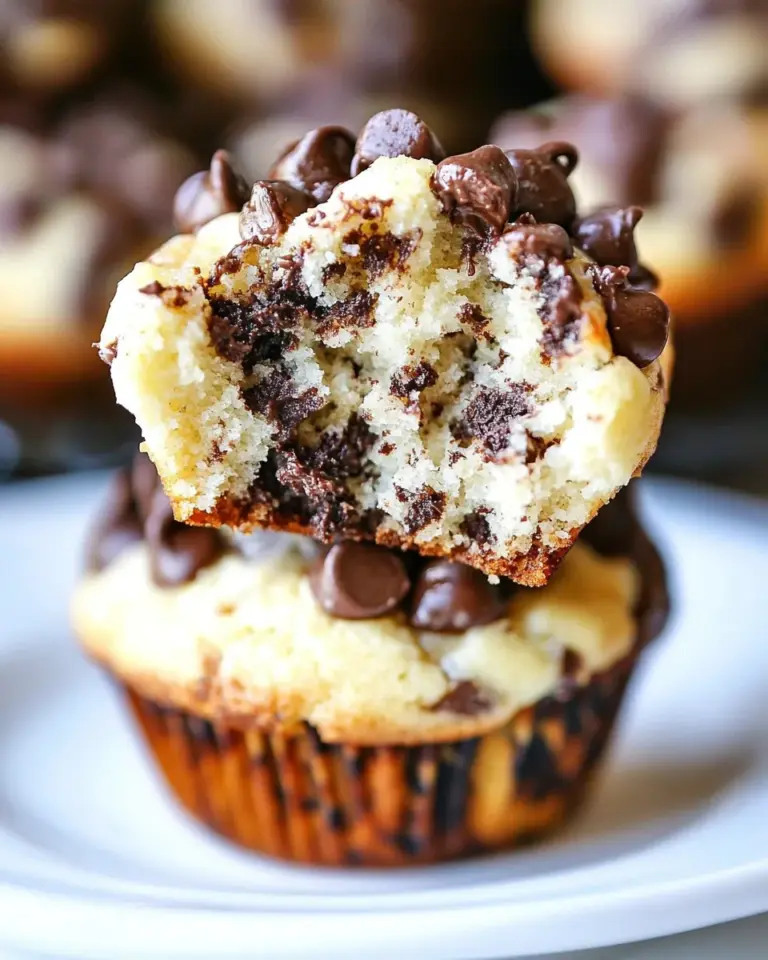 Homemade Cheesecake Chocolate Chip Muffins photo