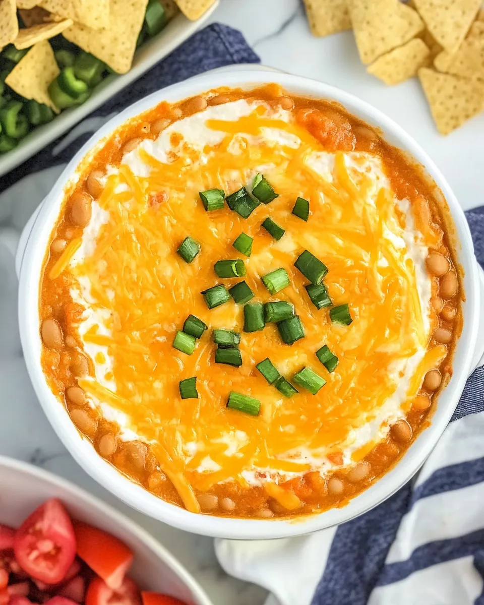 Classic Cheesy Bean Dip (Only 4 Ingredients) image