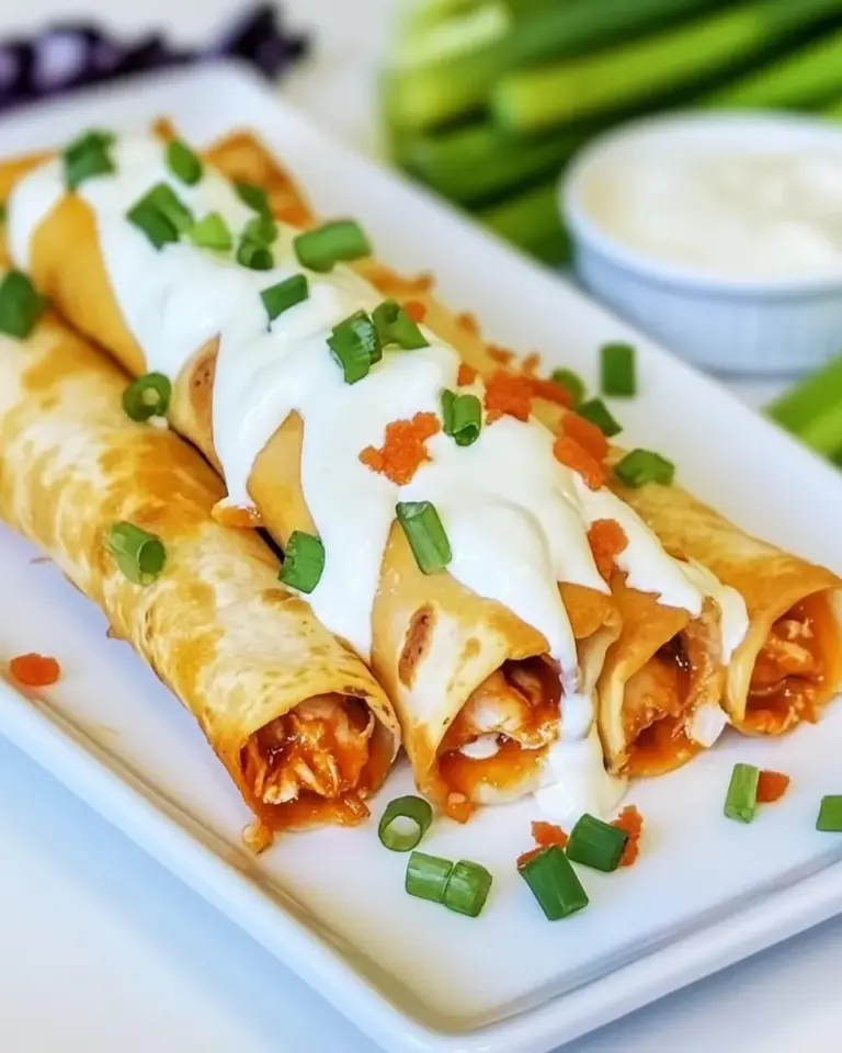 Homemade Cheesy Buffalo Chicken Taquitos photo