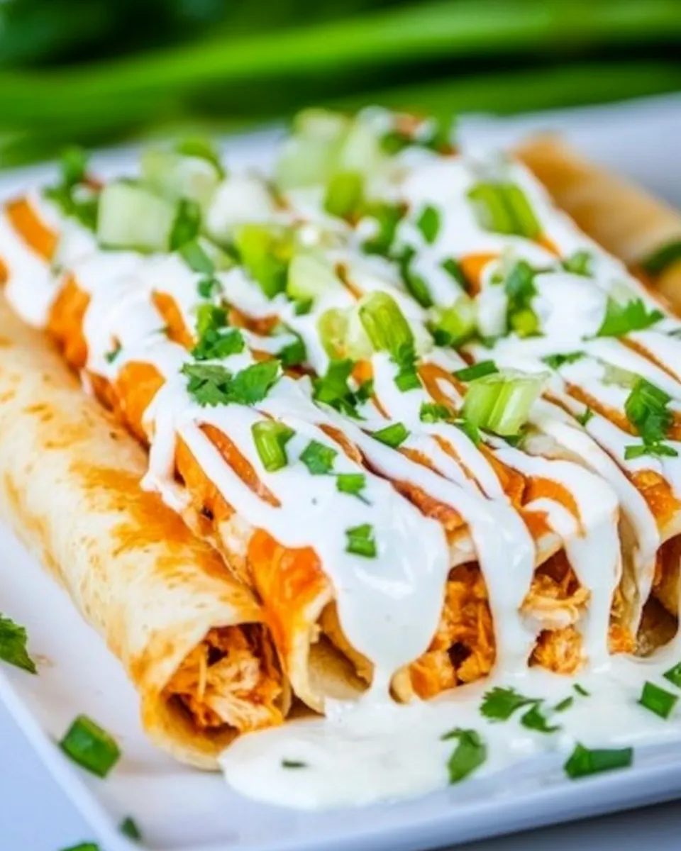 Easy Cheesy Buffalo Chicken Taquitos recipe photo