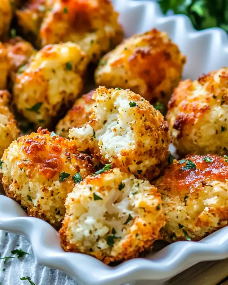 Homemade Cheesy Cauliflower Tots photo