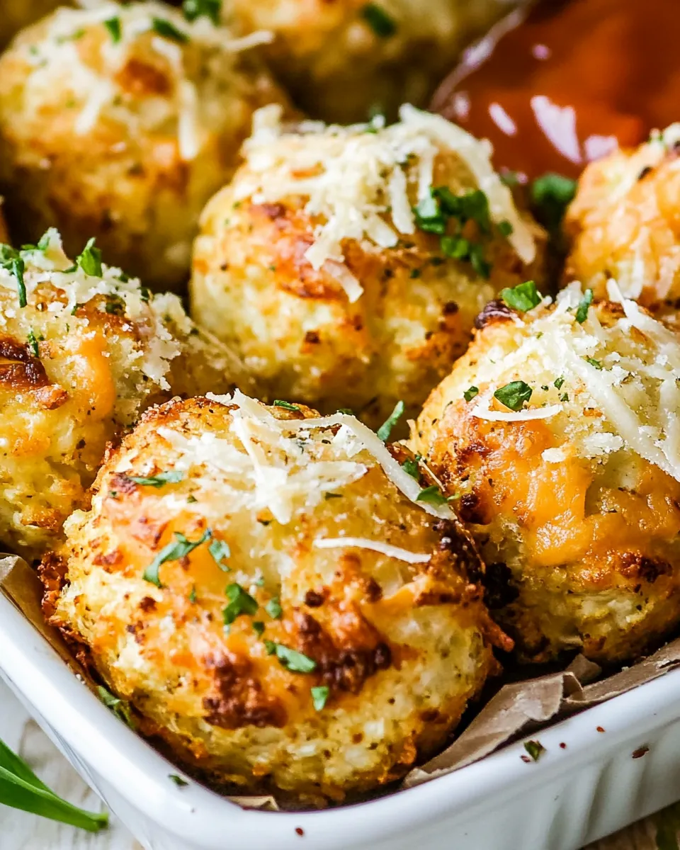 Easy Cheesy Cauliflower Tots recipe photo