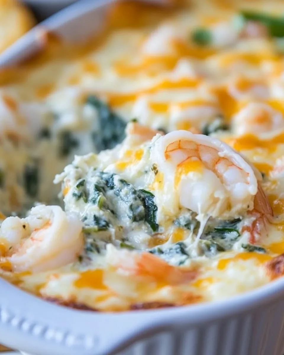 Easy Cheesy Shrimp and Spinach Dip recipe photo