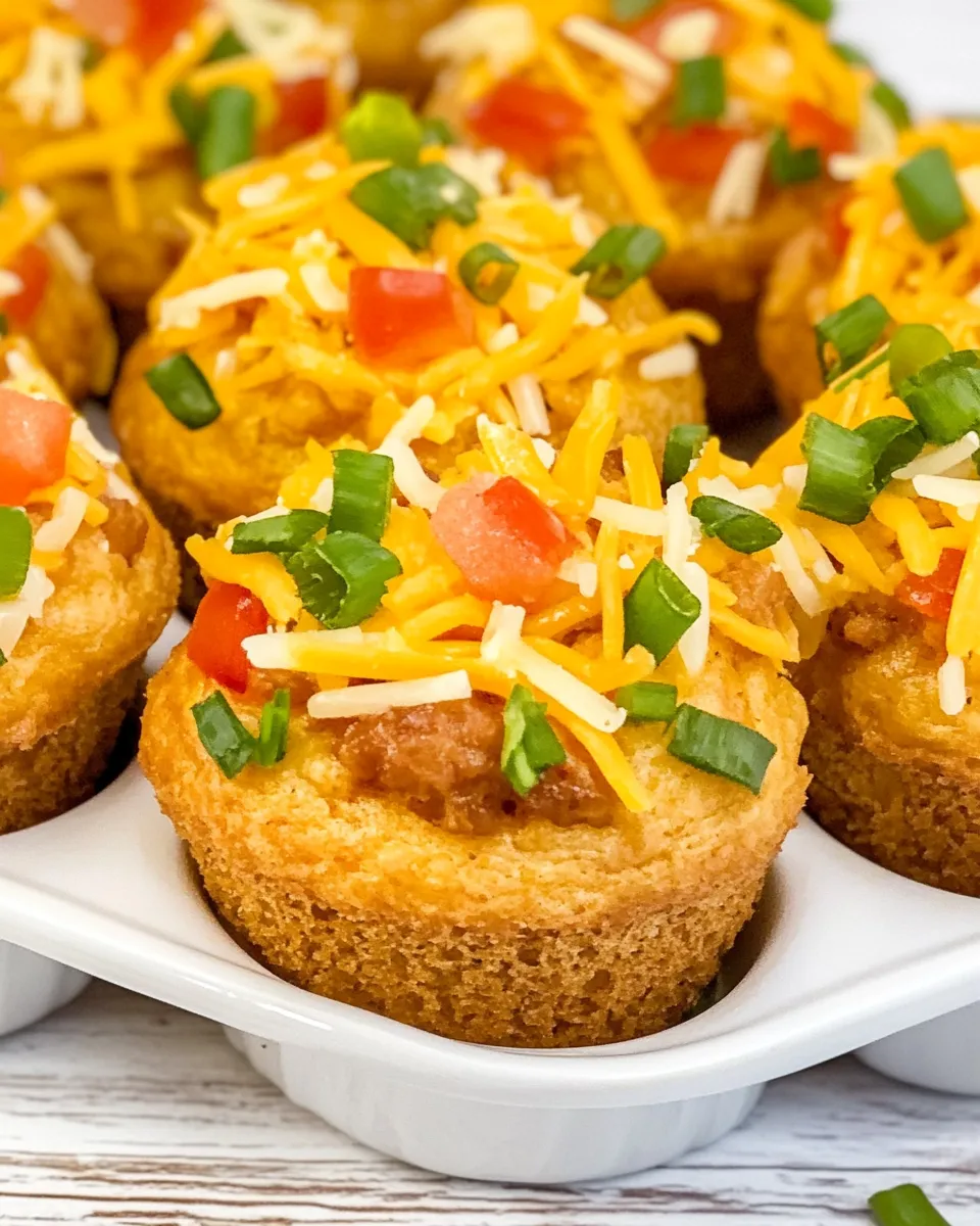 Easy Cheesy Taco Muffins recipe photo