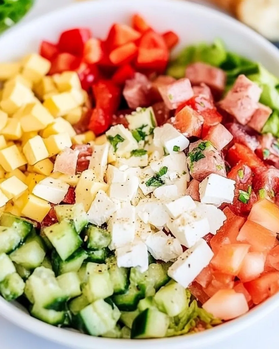 Delicious Chef Salad shot