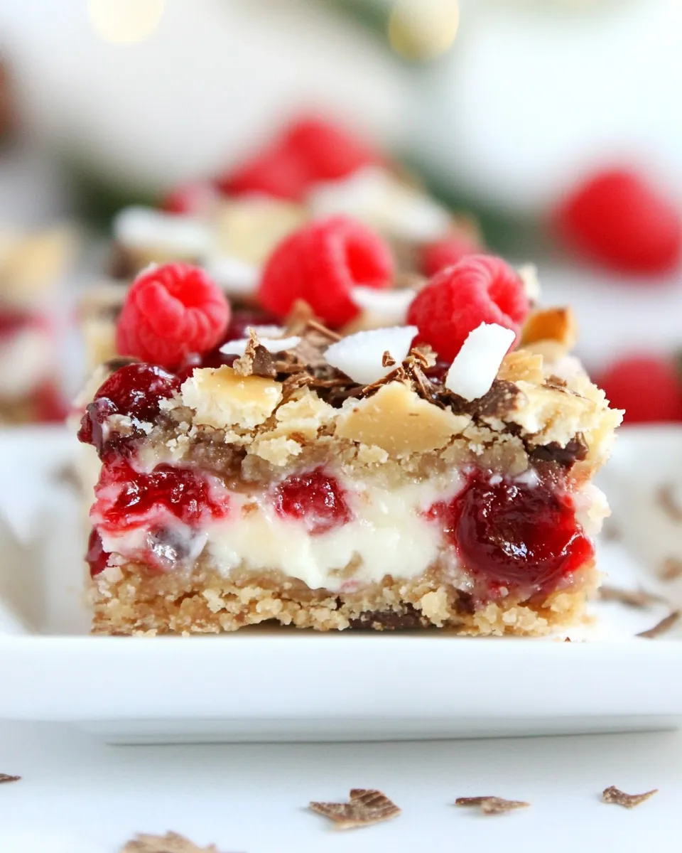 Homemade Cherry Coconut Magic Bars photo