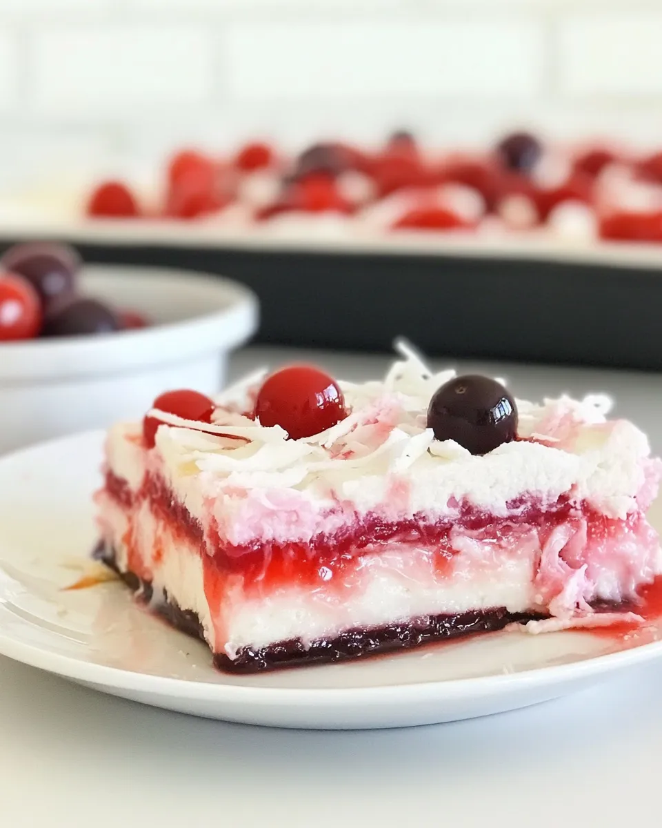 Easy Cherry Ripe Slice recipe photo