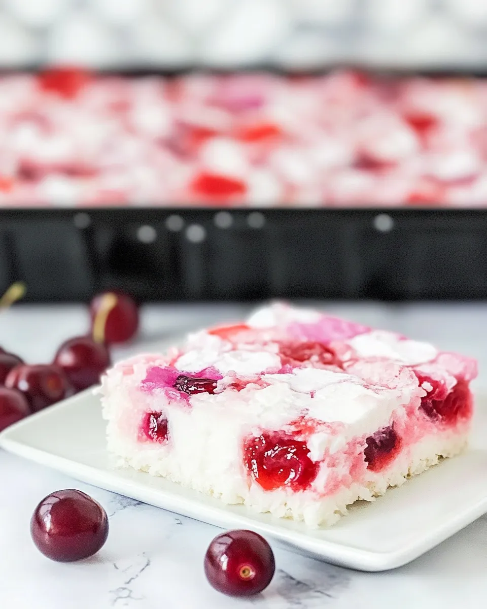 Delicious Cherry Ripe Slice shot