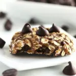 Homemade Chewy Chocolate Chip Oatmeal Breakfast Cookie photo