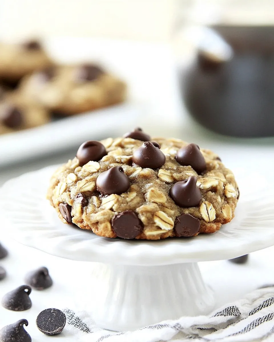 Delicious Chewy Chocolate Chip Oatmeal Breakfast Cookie shot