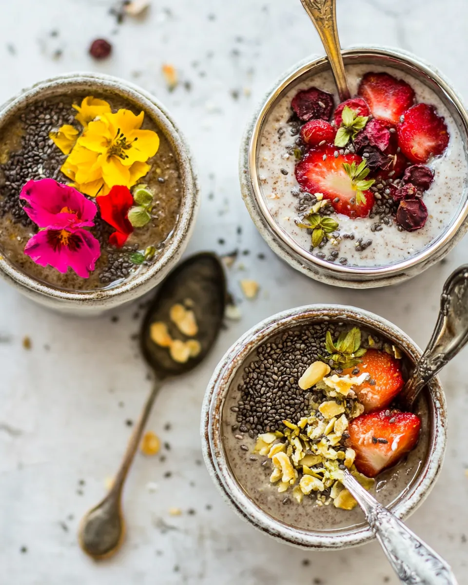 Homemade Chia Pudding 3 Ways. photo