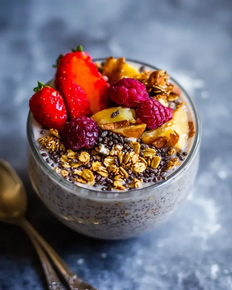 Tasty Chia Pudding with Grain Free Granola. recipe image
