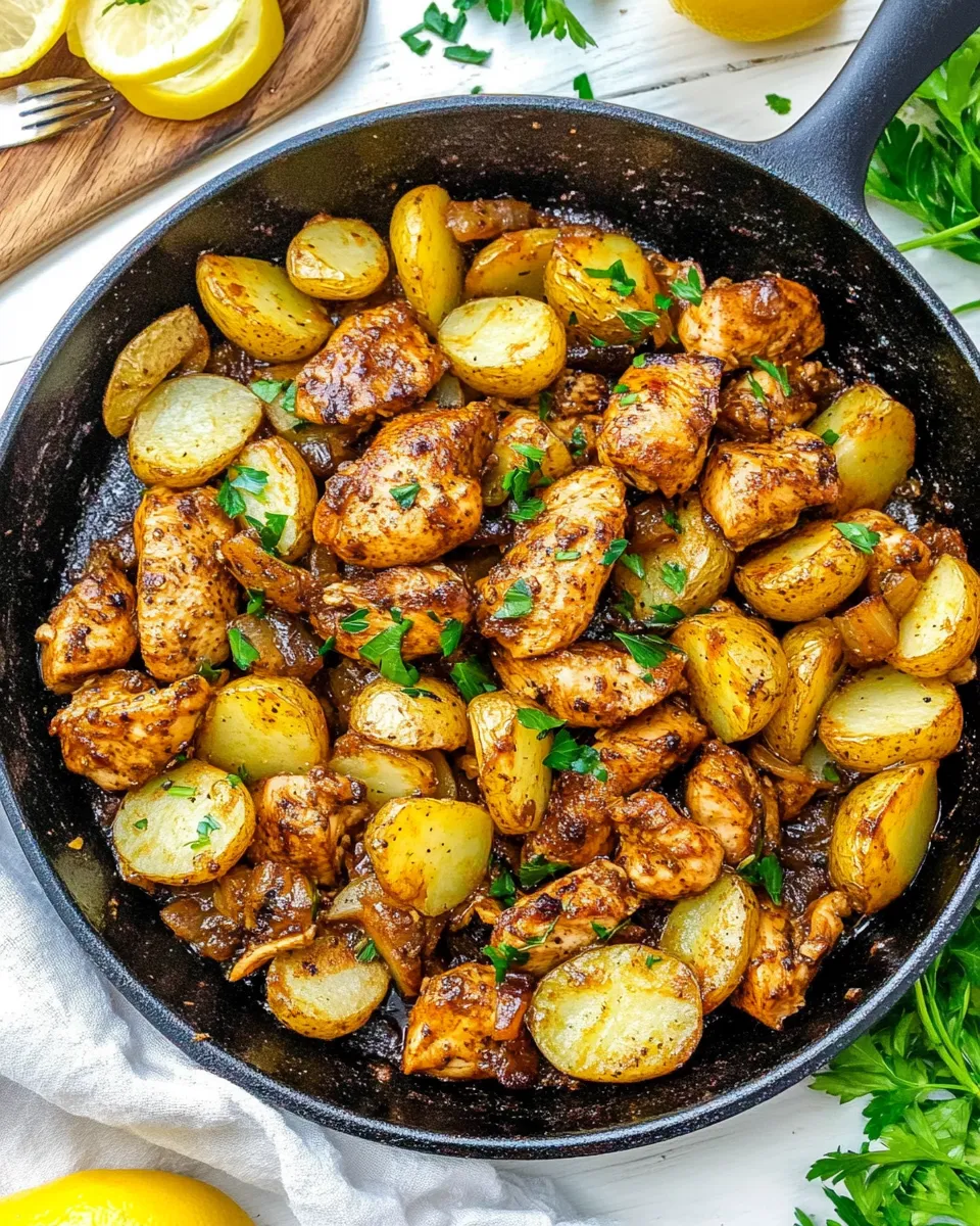 Easy Chicken And Potato Skillet recipe photo