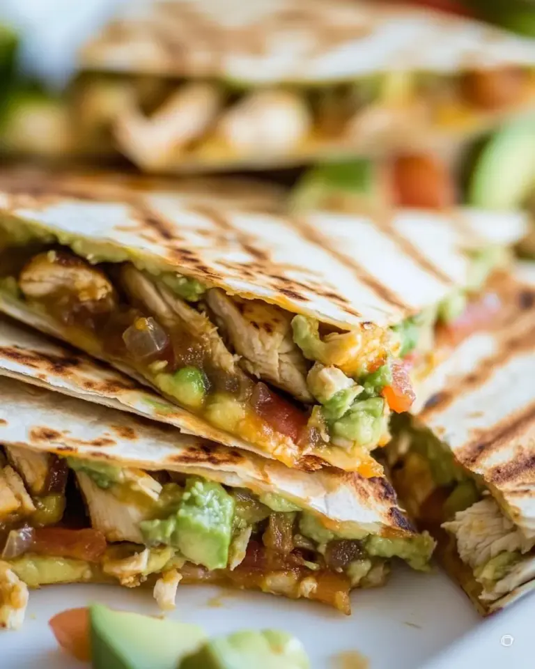 Homemade Chicken Avocado Quesadillas photo