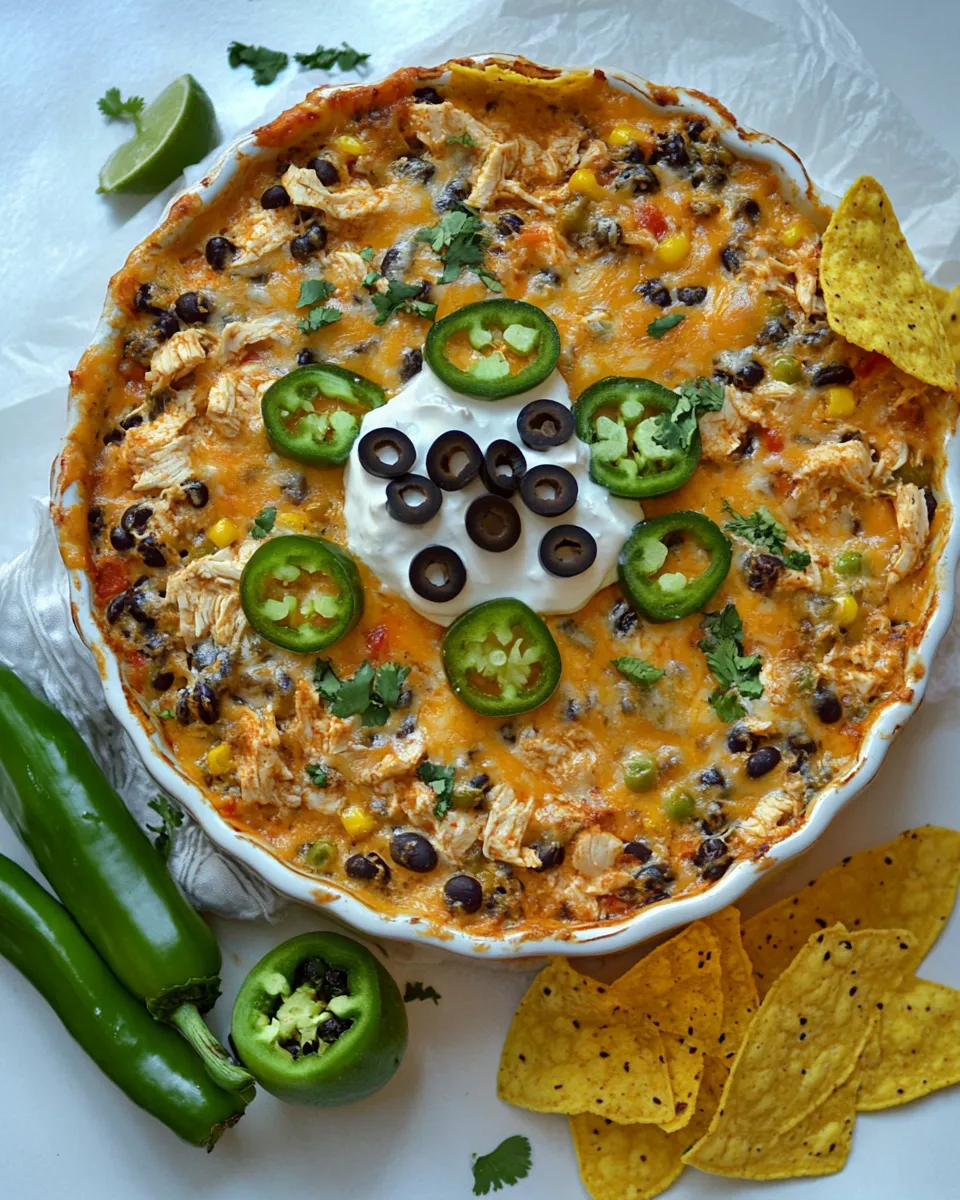 Easy Chicken Burrito Dip recipe photo