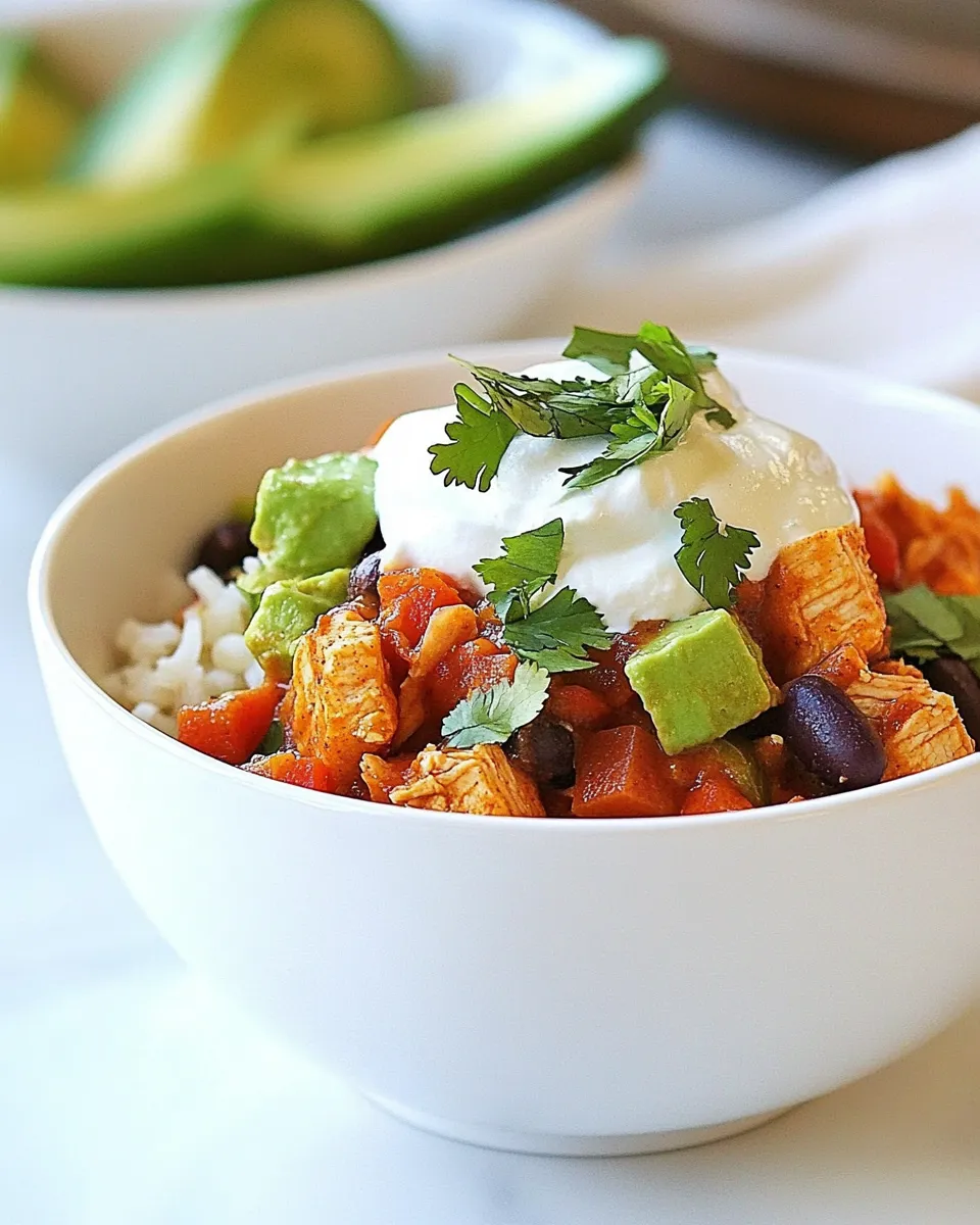 Homemade Chicken Enchilada Bowl recipe photo