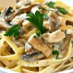 Homemade Chicken Mushroom Fettuccine photo
