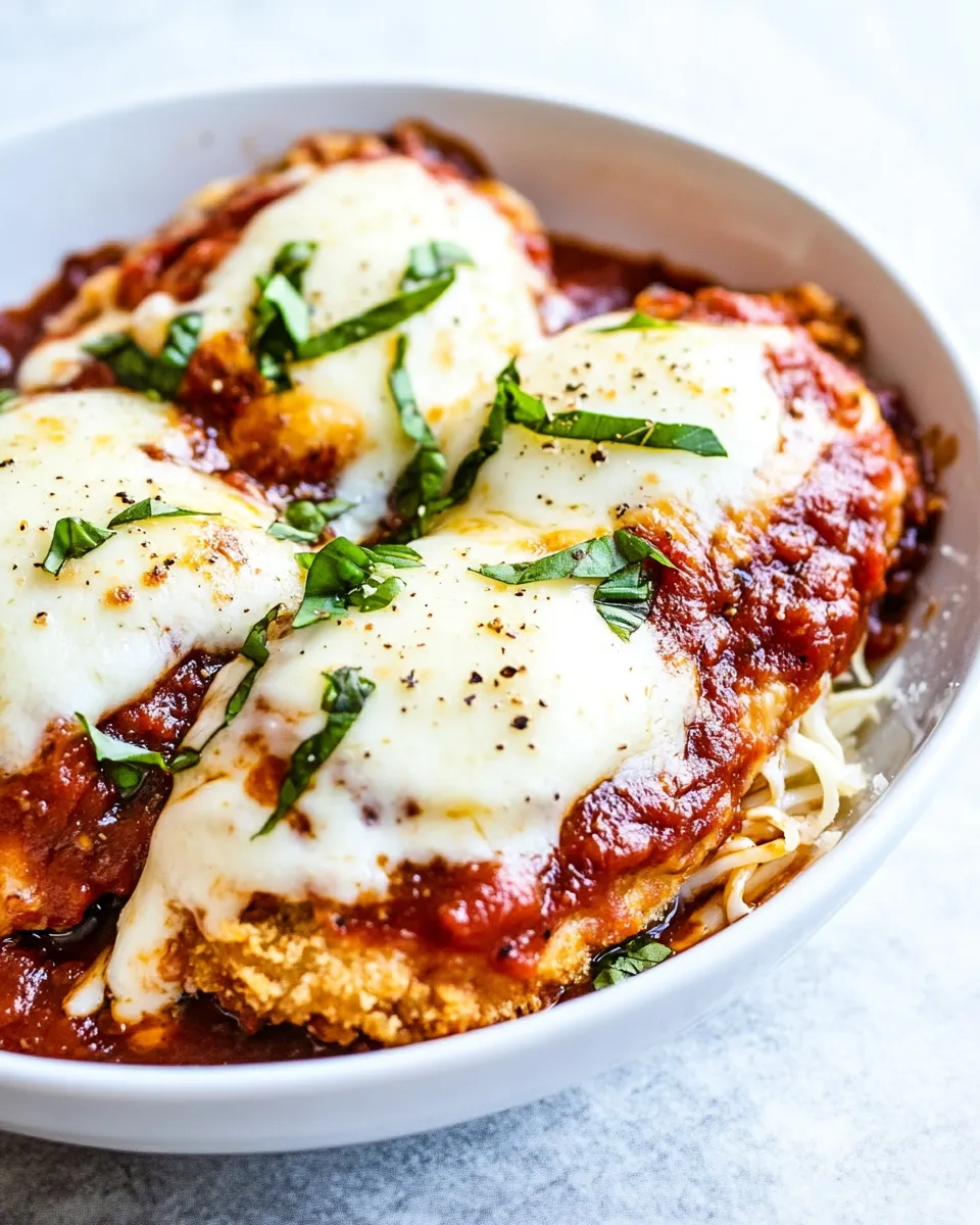 Delicious Chicken Parmesan with 5 Minute Marinara image