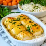 Homemade Chicken Roll-Ups and Rice photo