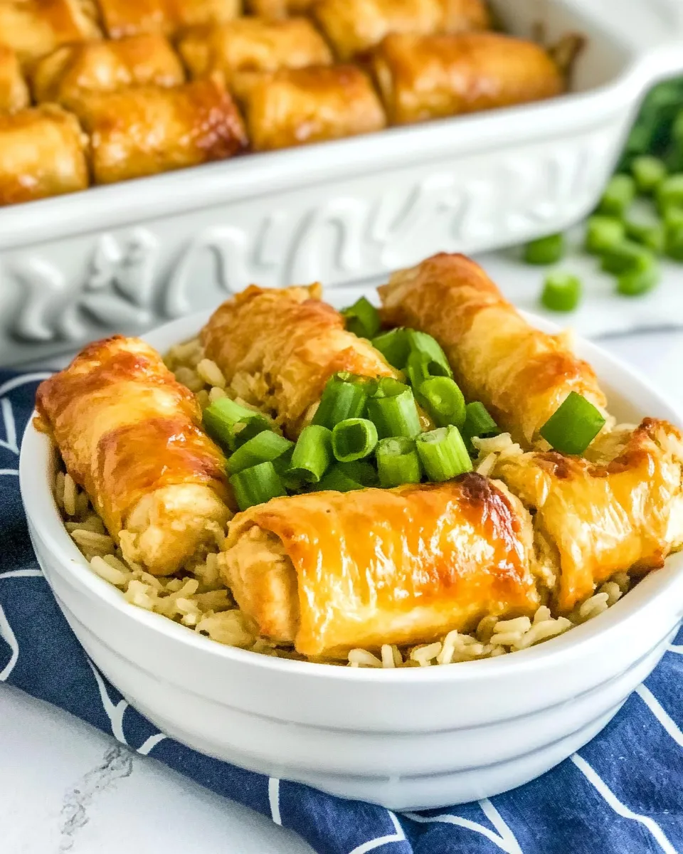 Easy Chicken Roll-Ups and Rice recipe photo