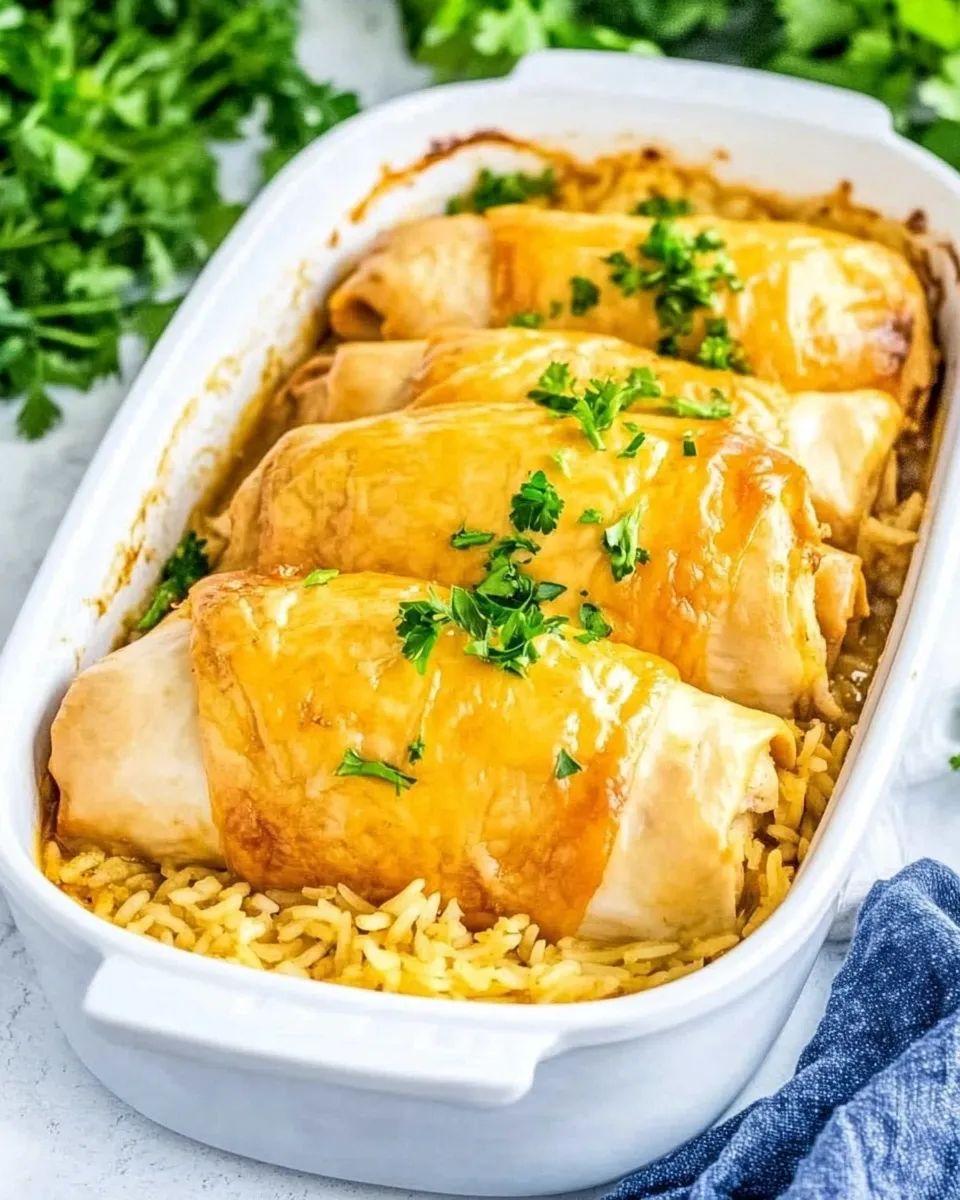 Delicious Chicken Roll-Ups and Rice shot