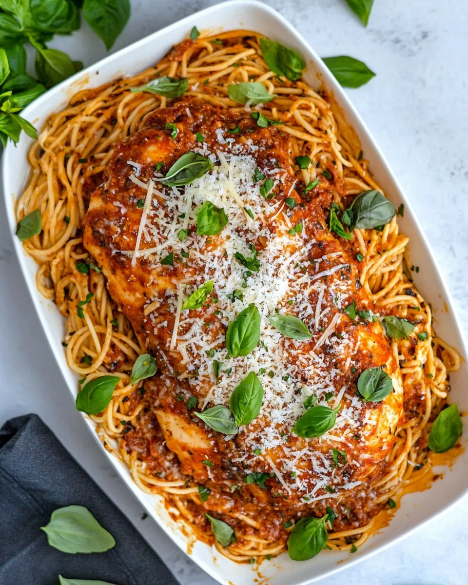 Delicious Chicken Romano shot