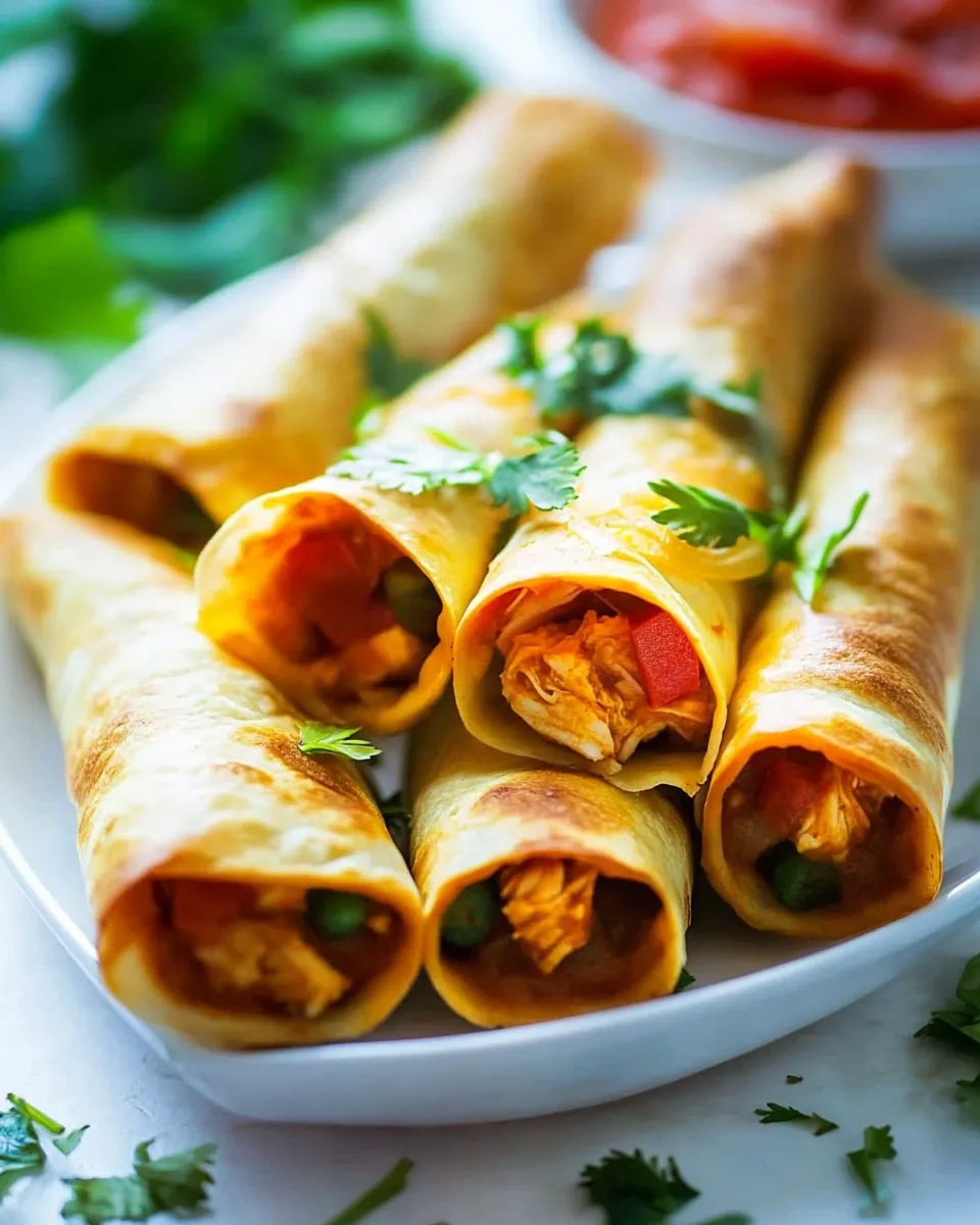 Easy Chicken Taco Taquitos image