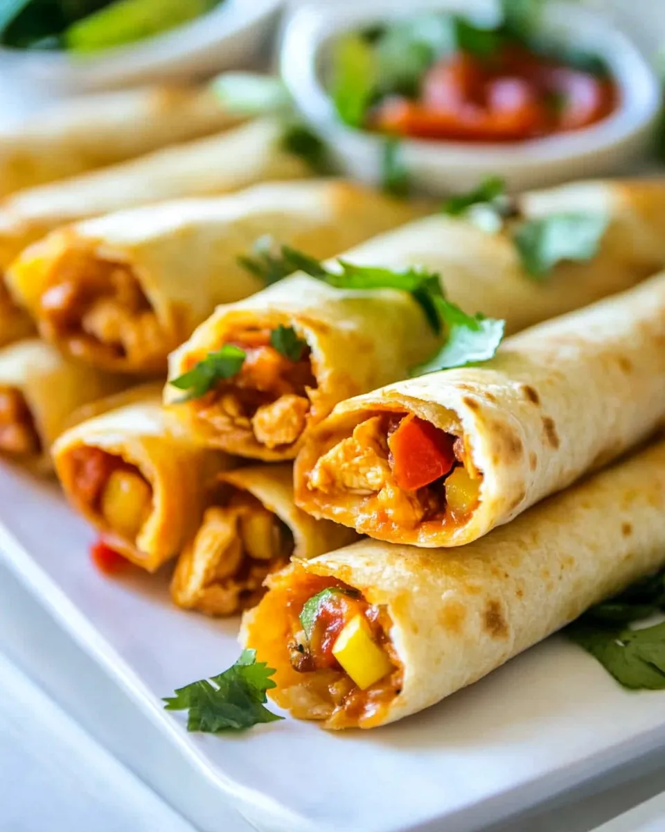 Delicious Chicken Taco Taquitos recipe photo