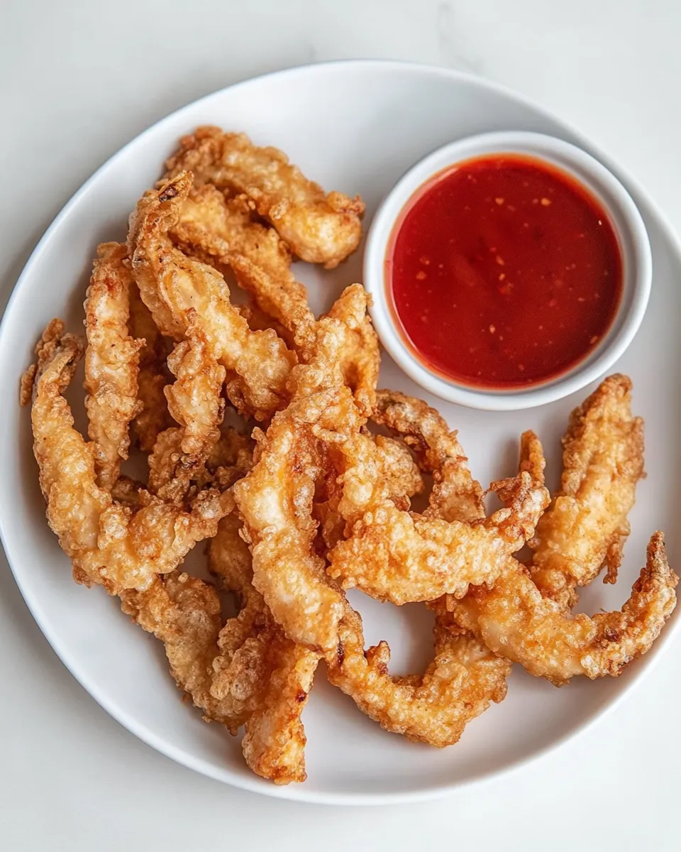 Delicious Chicken Tempura shot