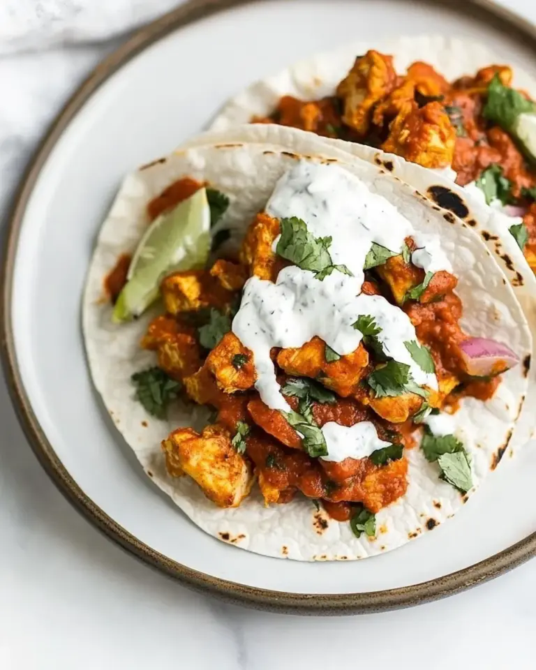 Homemade Chicken Tikka Masala Tacos photo