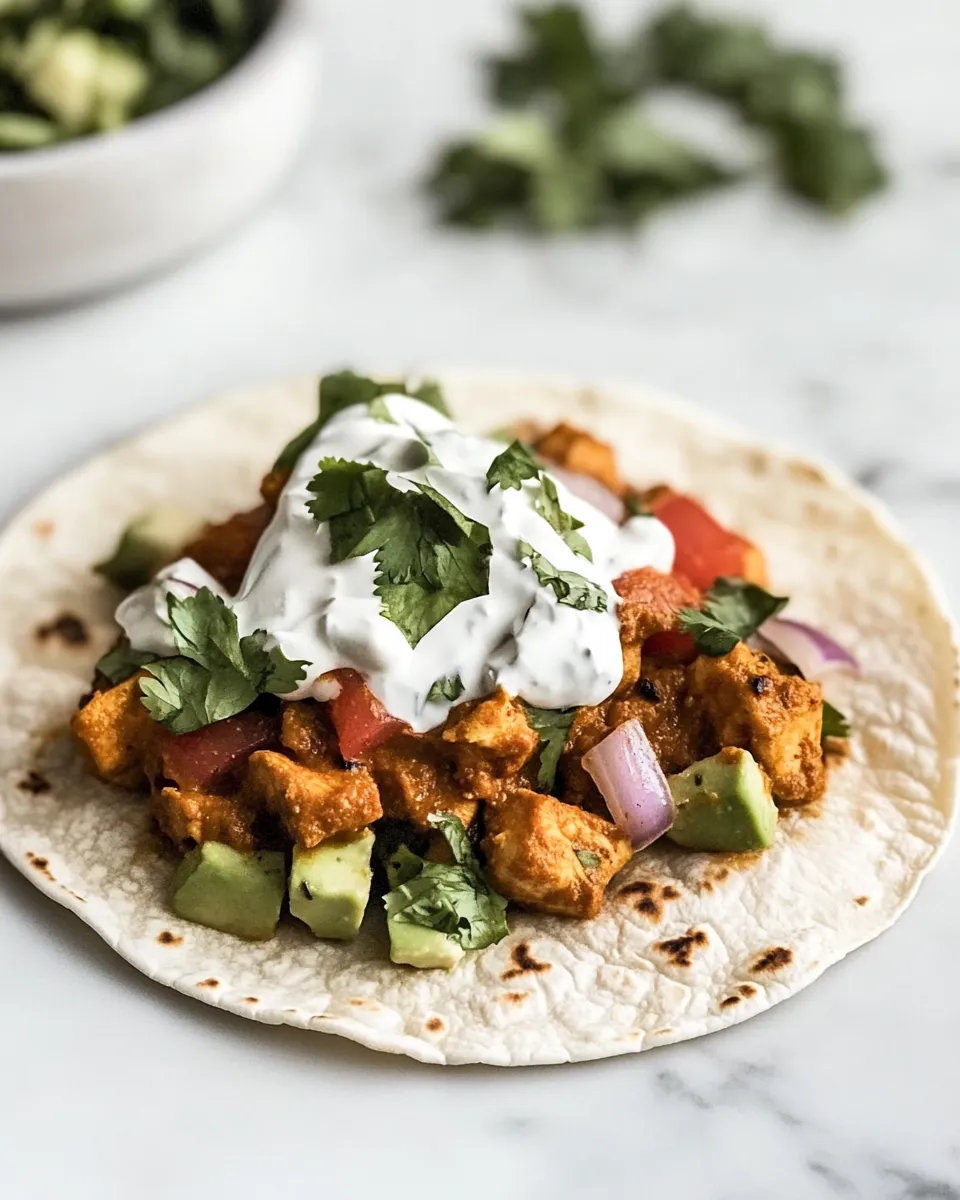Classic Chicken Tikka Masala Tacos image