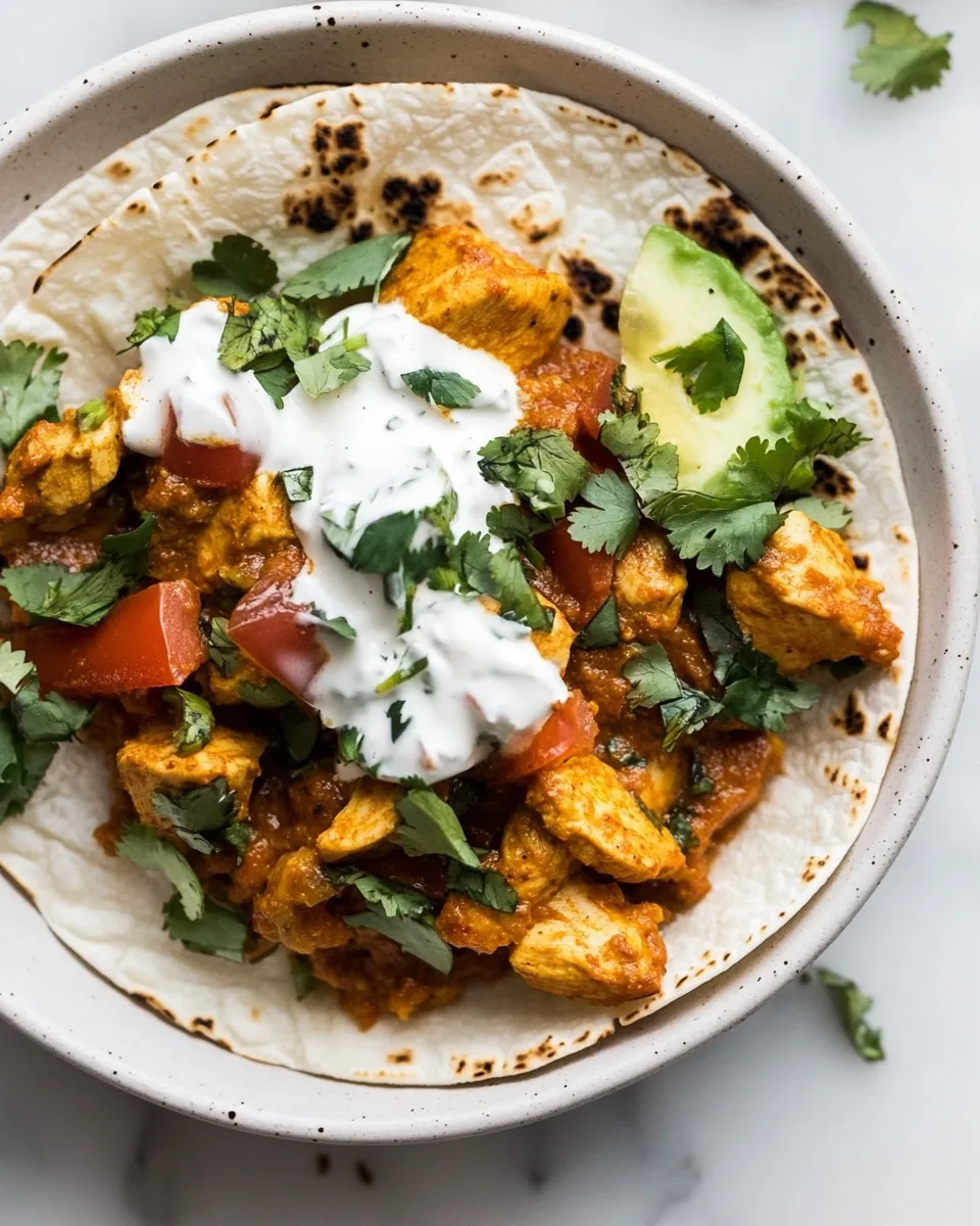 Easy Chicken Tikka Masala Tacos recipe photo